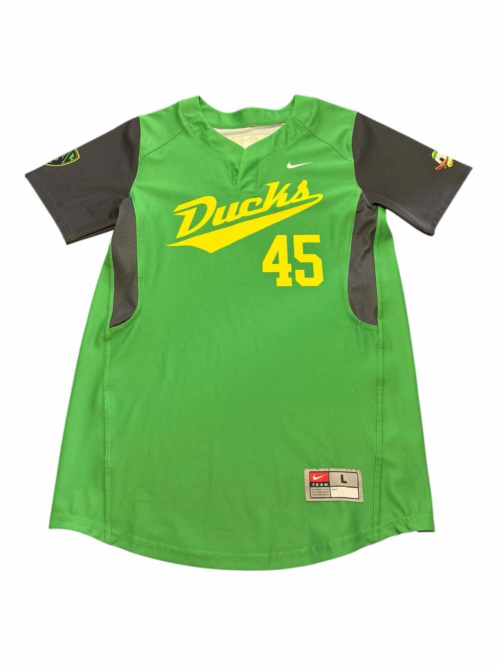 Nike Oregon Ducks George Silvis #45 Baseball Jersey Size L
